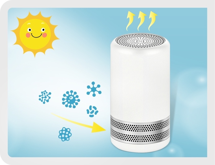 光觸媒型空氣清淨機藉由光波能量分解空氣中的汙染物